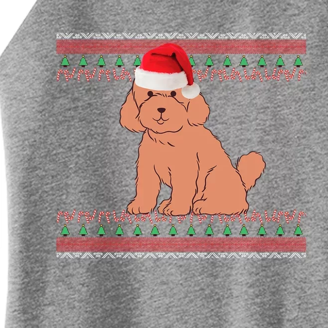 Christmas Miniature Poodle Cute Gift Women’s Perfect Tri Rocker Tank