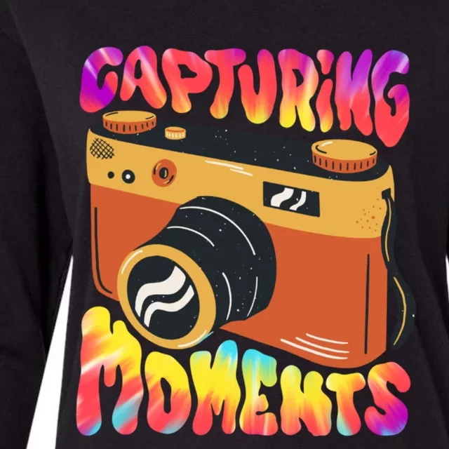 Capturing Mots Photography Photographer Camera Gift Womens Cotton Relaxed Long Sleeve T-Shirt