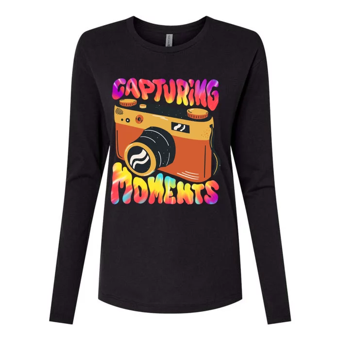 Capturing Mots Photography Photographer Camera Gift Womens Cotton Relaxed Long Sleeve T-Shirt