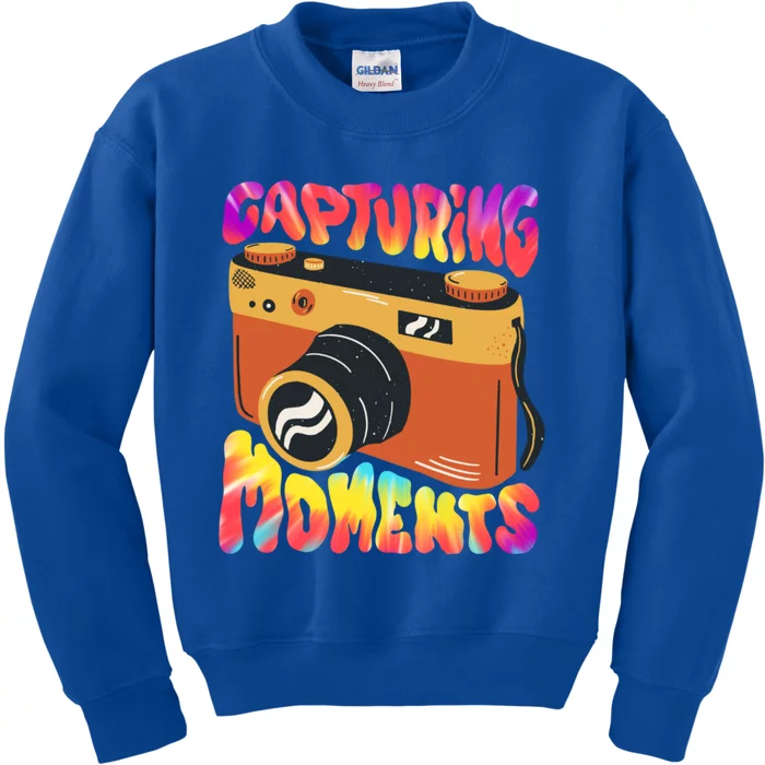 Capturing Mots Photography Photographer Camera Gift Kids Sweatshirt