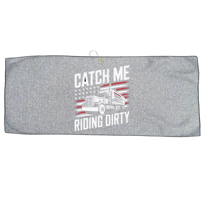 Catch Me Riding Dirty Trump Garbage 2024 Large Microfiber Waffle Golf Towel