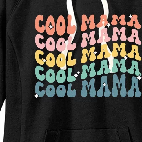 Cool Mama Retro Mothers Day New Mom Pregnancy Announcement Women's Fleece Hoodie