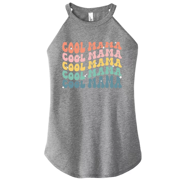 Cool Mama Retro Mothers Day New Mom Pregnancy Announcement Women’s Perfect Tri Rocker Tank