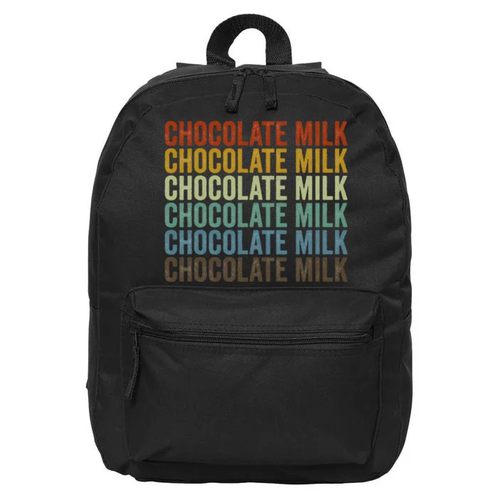 Chocolate Milk Retro 16 in Basic Backpack