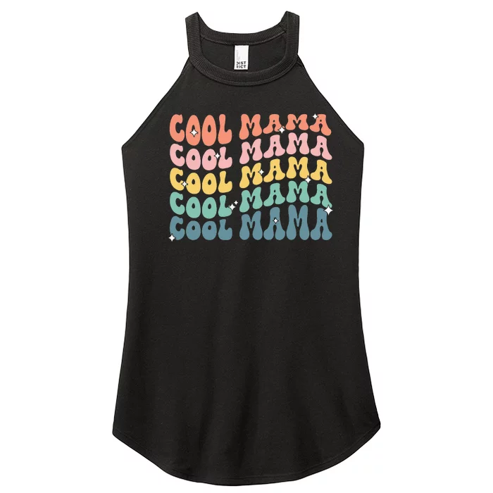 Cool Mama Retro Mothers Day New Mom Pregnancy Announcement Women’s Perfect Tri Rocker Tank