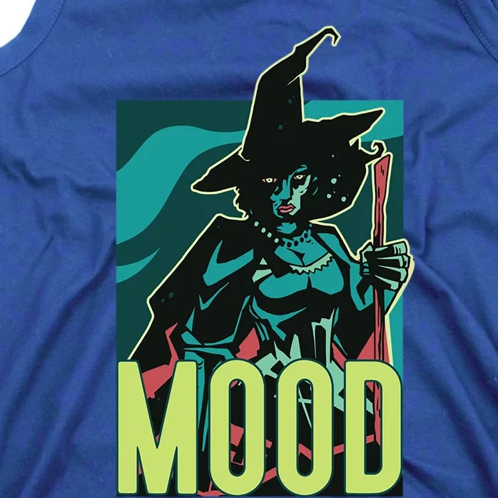 Current Mood Resting Witch Face Halloween Meme Funny Scary Gift Tank Top