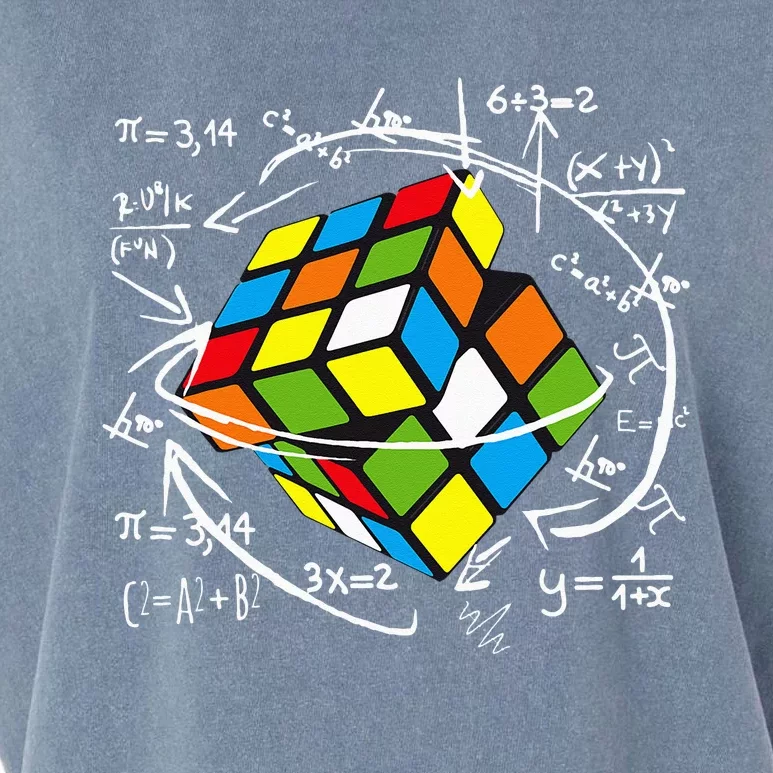 Cute Math Rubik Gifts For Math Teachers Garment-Dyed Women's Muscle Tee