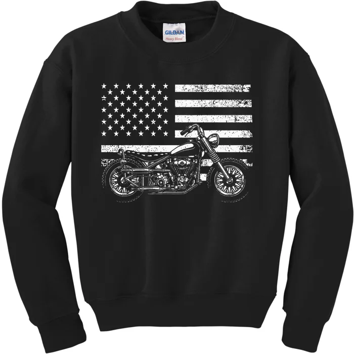 Cool Motorcycle Rider Kids Sweatshirt