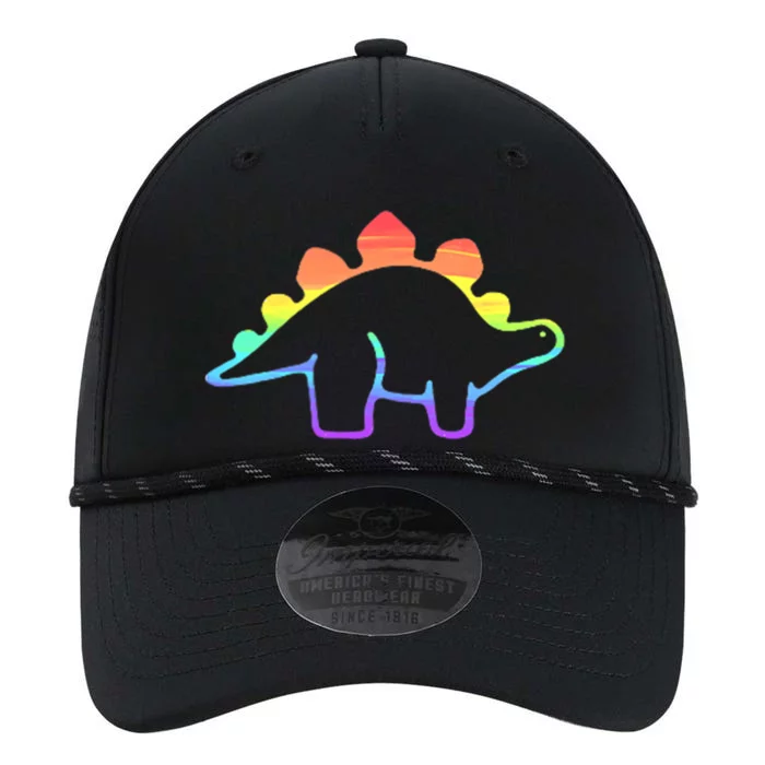 Cute Minimalistic Rainbow Lgbtqia Pride Dinosaur Performance The Dyno Cap