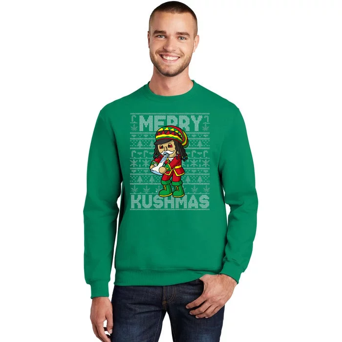 Christmas Marijuana Rasta Nutcracker Merry Kushmas Cannabis Sweatshirt