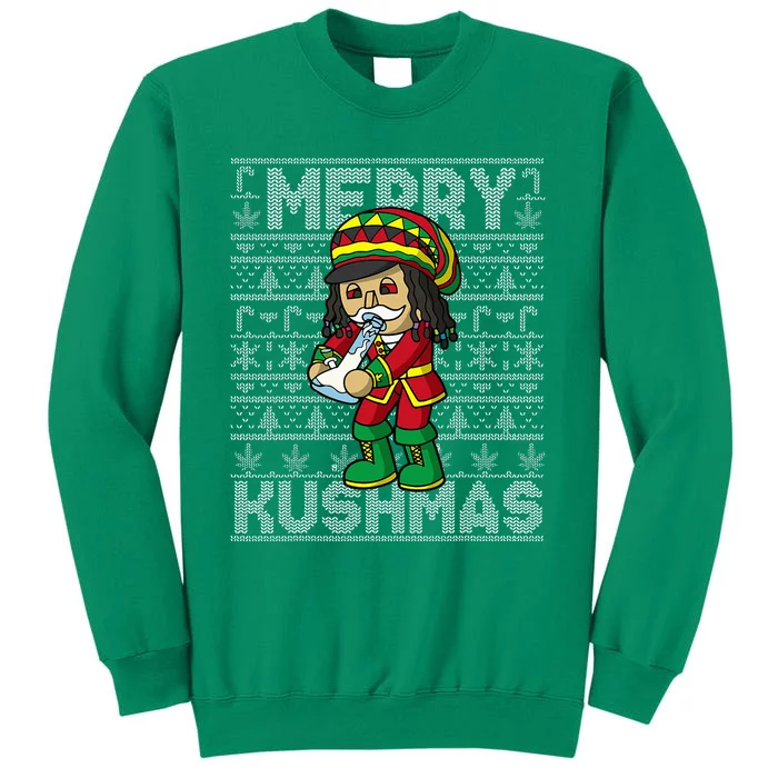 Christmas Marijuana Rasta Nutcracker Merry Kushmas Cannabis Sweatshirt