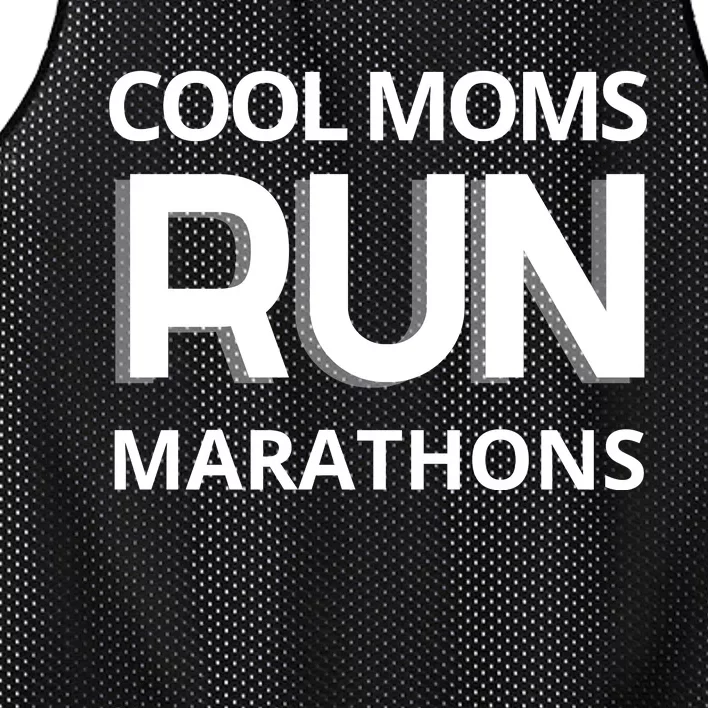 Cool Moms Run Marathons, Marathon Mom Runner Parent Mesh Reversible Basketball Jersey Tank