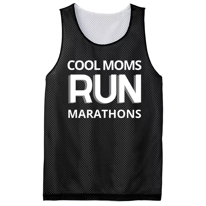 Cool Moms Run Marathons, Marathon Mom Runner Parent Mesh Reversible Basketball Jersey Tank