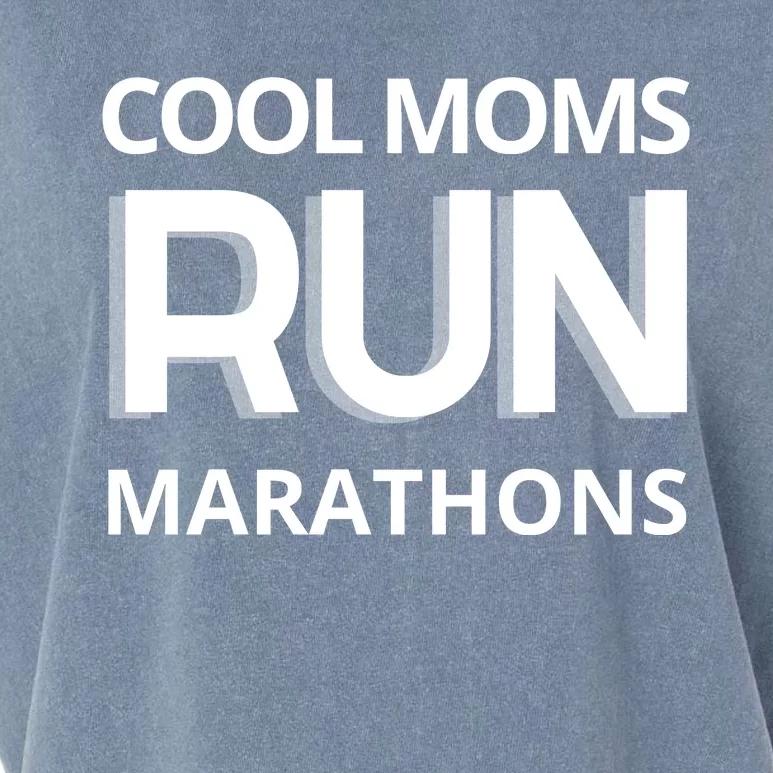 Cool Moms Run Marathons, Marathon Mom Runner Parent Garment-Dyed Women's Muscle Tee