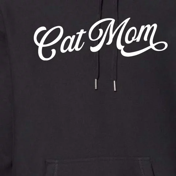 Cat Mom Retro Funny Pod Premium Hoodie