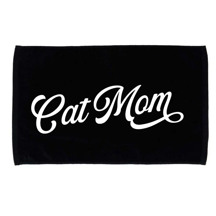 Cat Mom Retro Funny Pod Microfiber Hand Towel