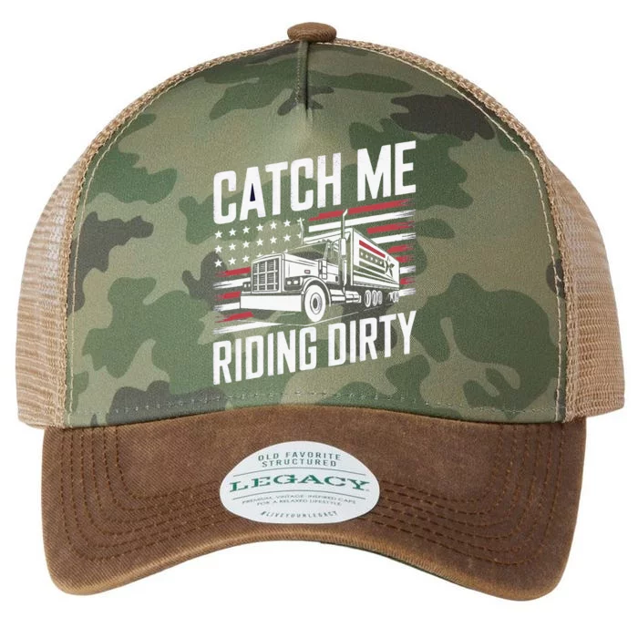 Catch Me Riding Dirty Trump Garbage 2024 Legacy Tie Dye Trucker Hat