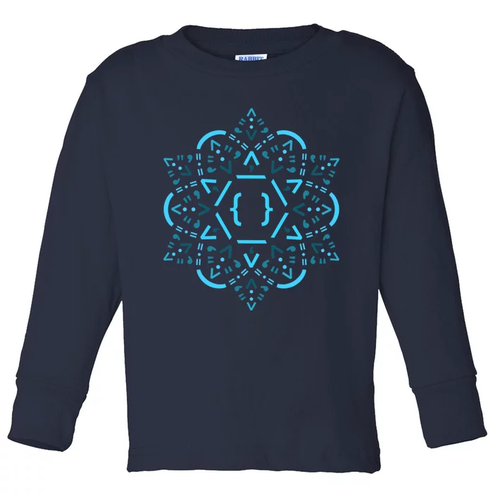 Code Mandala React Framework Toddler Long Sleeve Shirt