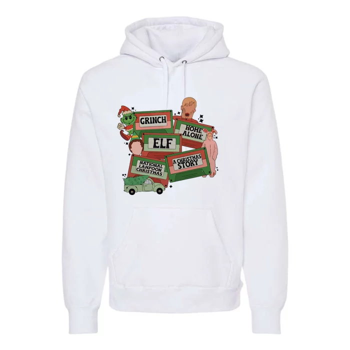 Christmas Movie Retro Caset Tapes Premium Hoodie