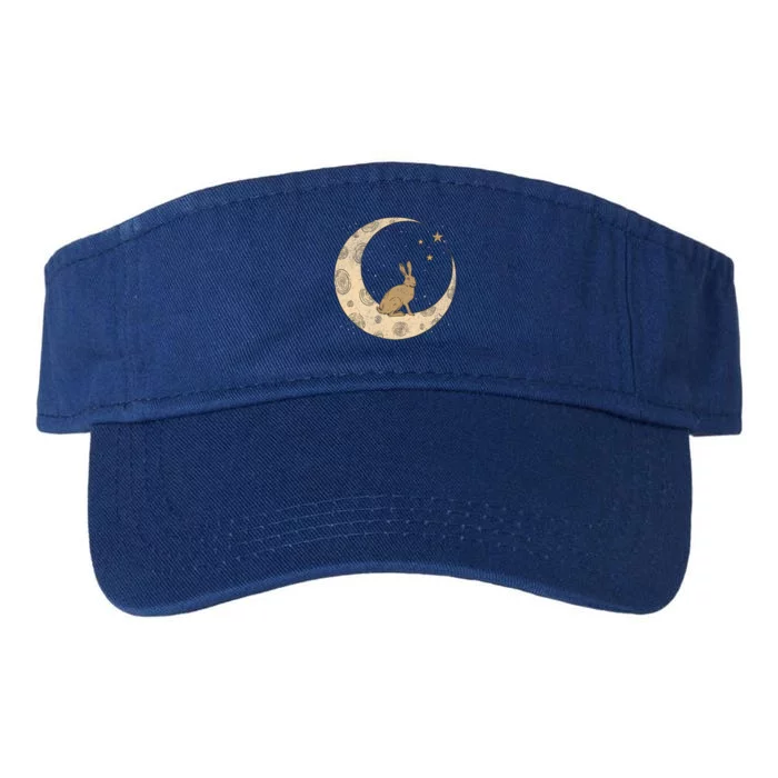 Crescent Moon Rabbit Stars Wiccan Wicca Witch Moon Phases Meaningful Gift Valucap Bio-Washed Visor