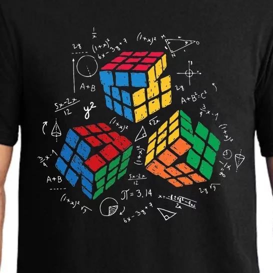 Cool Math Rubik Rubix Rubics Player Cube Math Lovers Pajama Set