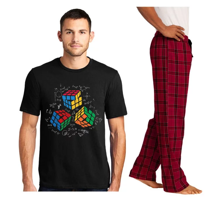 Cool Math Rubik Rubix Rubics Player Cube Math Lovers Pajama Set