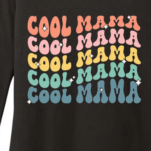 Cool Mama Retro Mothers Day New Mom Pregnancy Announcement Womens CVC Long Sleeve Shirt