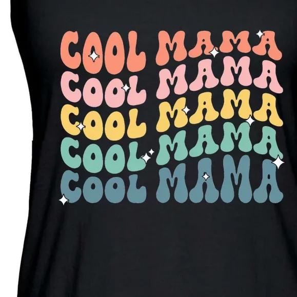 Cool Mama Retro Mothers Day New Mom Pregnancy Announcement Ladies Essential Flowy Tank