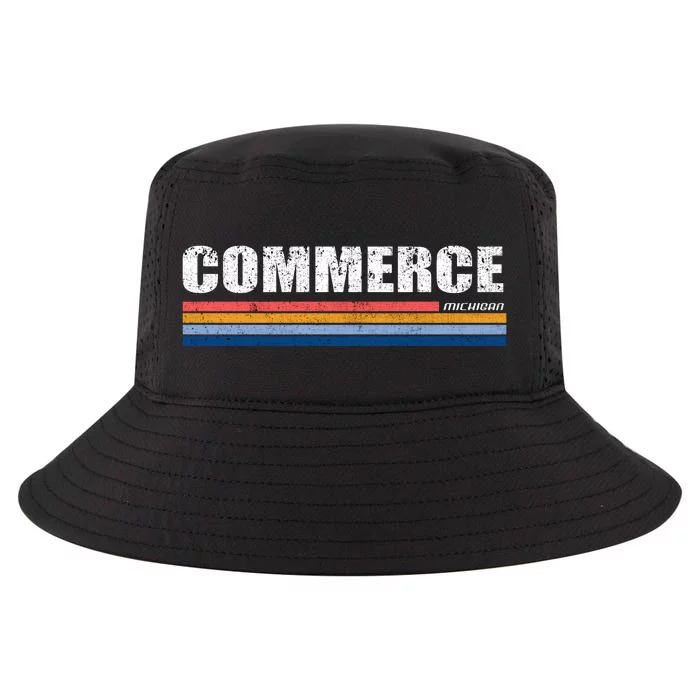 Commerce Michigan Retro Cool Comfort Performance Bucket Hat