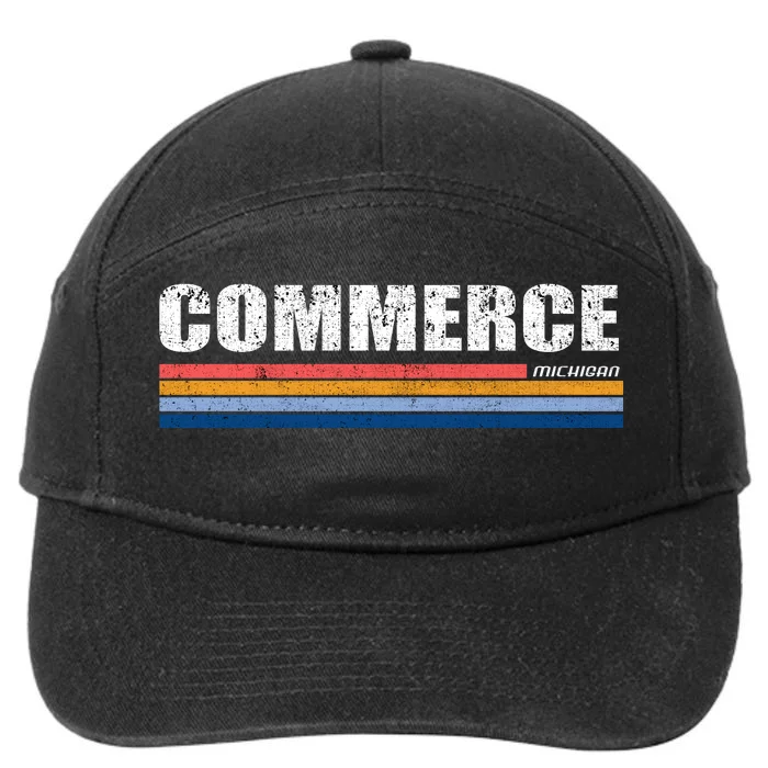 Commerce Michigan Retro 7-Panel Snapback Hat