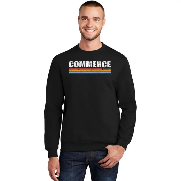 Commerce Michigan Retro Tall Sweatshirt