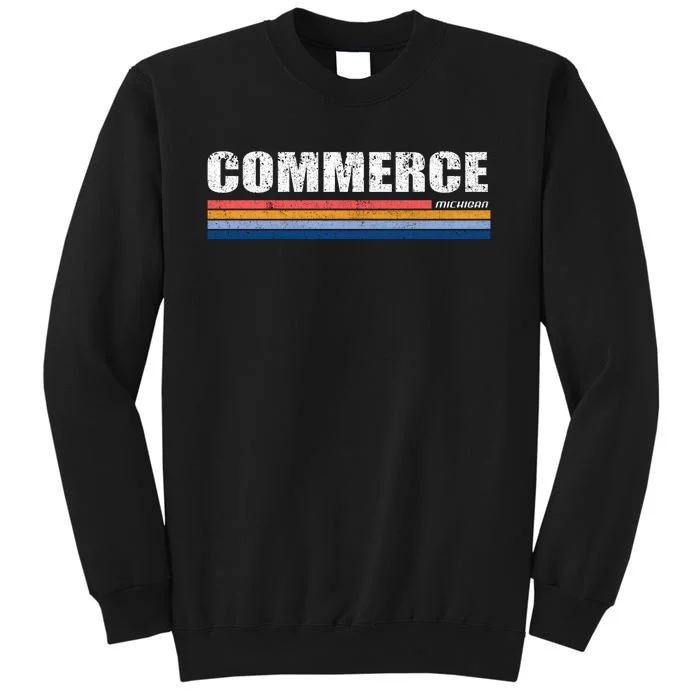 Commerce Michigan Retro Tall Sweatshirt