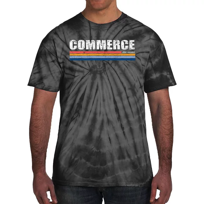 Commerce Michigan Retro Tie-Dye T-Shirt