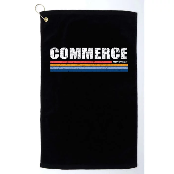 Commerce Michigan Retro Platinum Collection Golf Towel