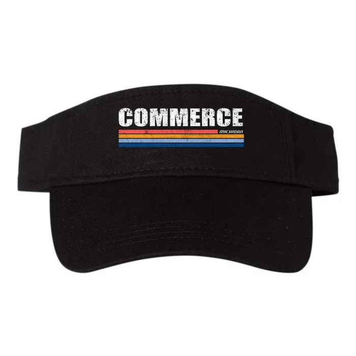 Commerce Michigan Retro Valucap Bio-Washed Visor