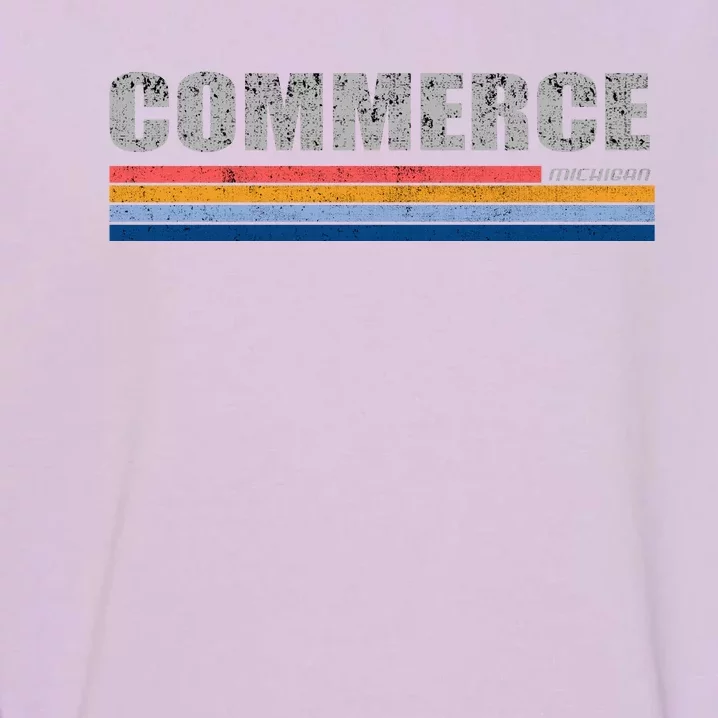 Commerce Michigan Retro Garment-Dyed Sweatshirt