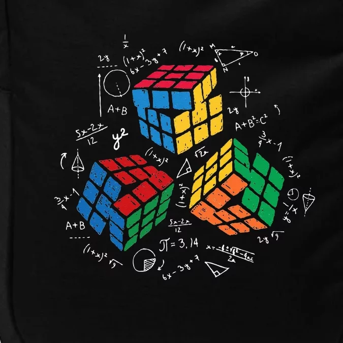 Cool Math Rubik Rubix Rubics Player Cube Math Lovers Impact Tech Backpack