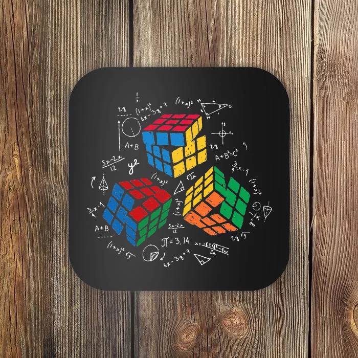 Cool Math Rubik Rubix Rubics Player Cube Math Lovers Coaster