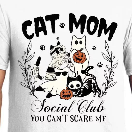 Cat Mom Social Club You Cant Scare Me Pajama Set