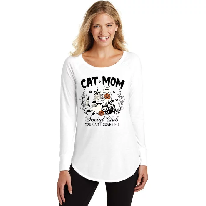 Cat Mom Social Club You Cant Scare Me Women's Perfect Tri Tunic Long Sleeve Shirt