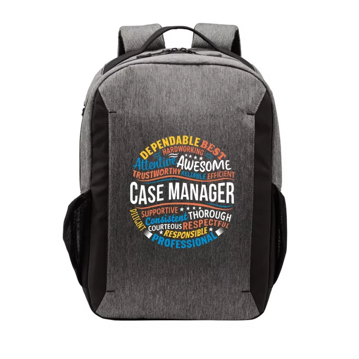 Case Manager Shirts Funny Week Appreciation Gift Vector Backpack