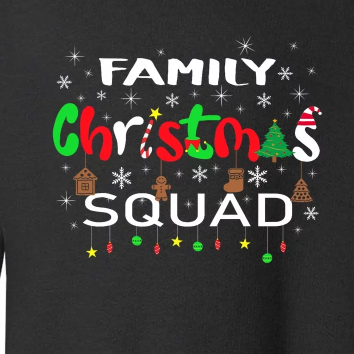 Christmas Morning Squad Xmas Holiday Pajama Matching Family Toddler Sweatshirt