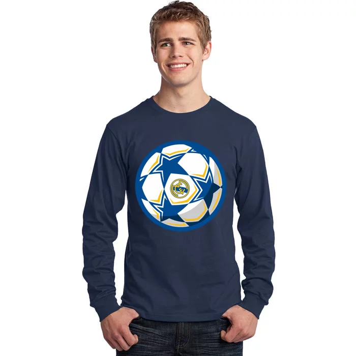 Cool Madrid Soccer Ball Tall Long Sleeve T-Shirt