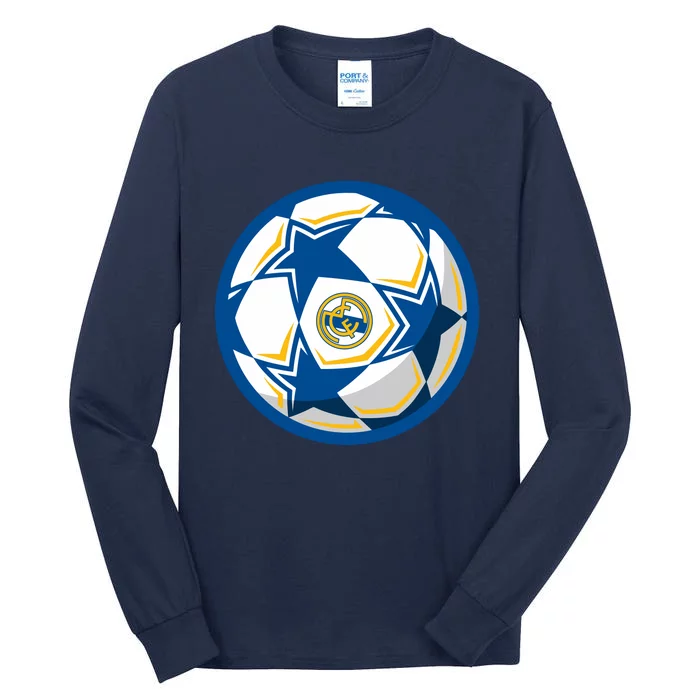 Cool Madrid Soccer Ball Tall Long Sleeve T-Shirt