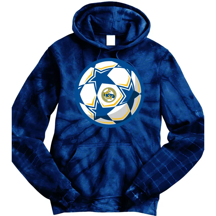 Cool Madrid Soccer Ball Tie Dye Hoodie