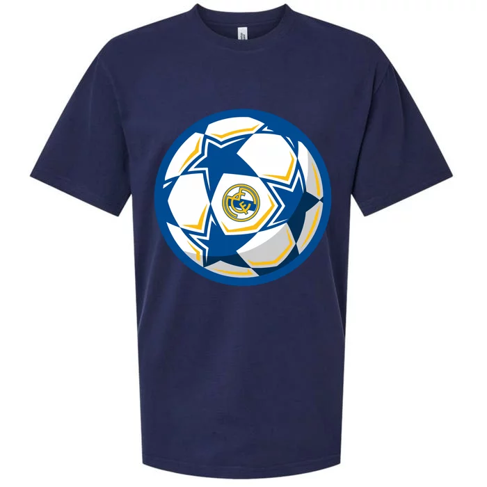 Cool Madrid Soccer Ball Sueded Cloud Jersey T-Shirt