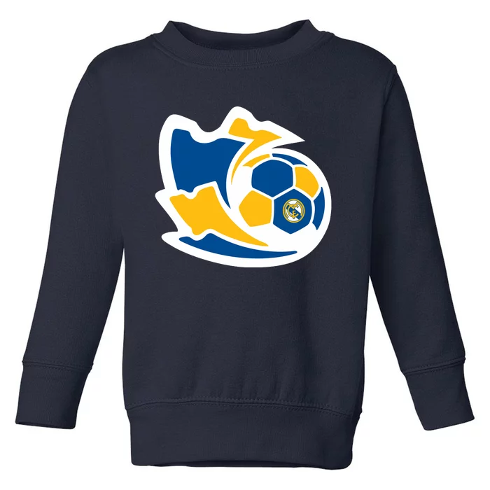 Cool Madrid Soccer Kick Toddler Sweatshirt