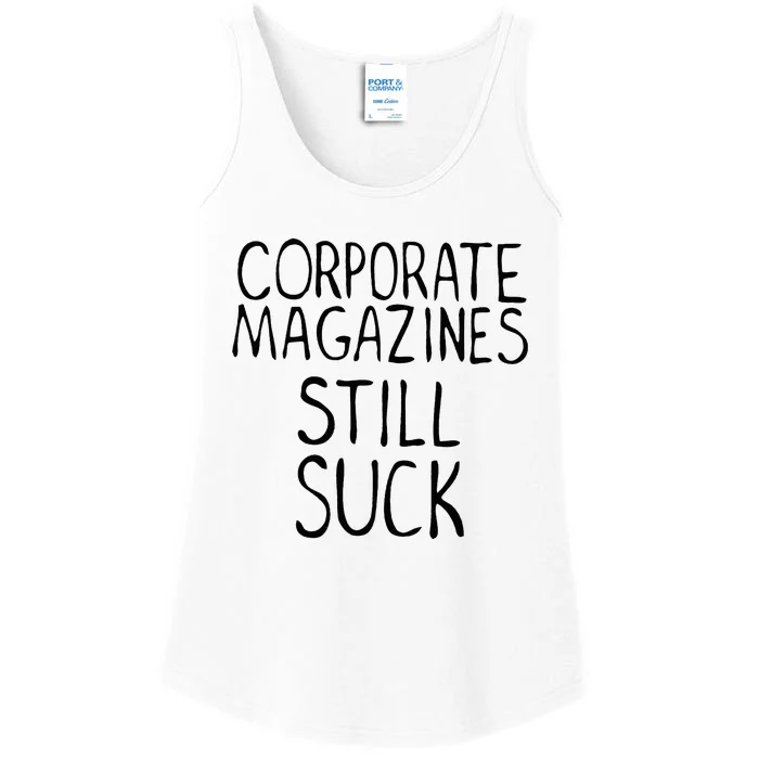 Corporate Magazines Still Suck 90s Grunge Is Dead Music Rock Ladies Essential Tank