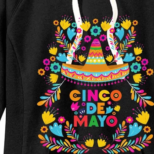 Cinco Mayo Sombrero Mexican Viva Fiesta Party Tee Women's Fleece Hoodie