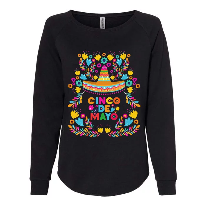 Cinco Mayo Sombrero Mexican Viva Fiesta Party Tee Womens California Wash Sweatshirt